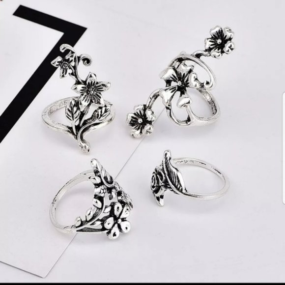 ☆Olly☆ Flower Ring Set - Picture 3 of 6